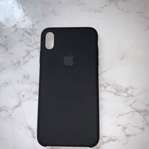 Black silicon apple iphone XR case
